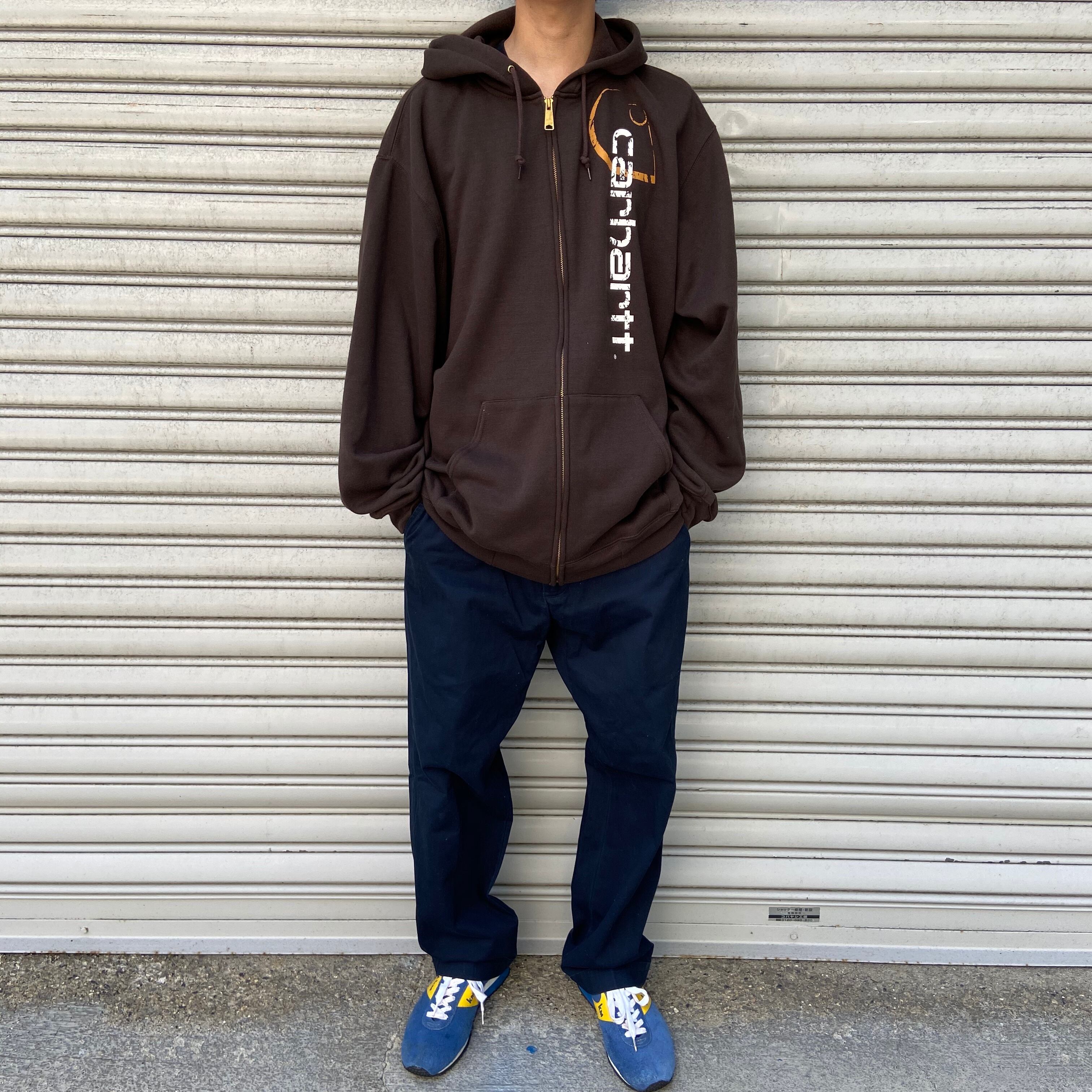 送料無料』 carhartt カーハート ジップパーカー ロゴ オーバーサイズ