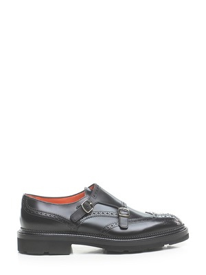 SANTONI サントーニ メンズ ローファー レザー・ラバー 黒