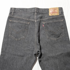 美品 36×30 Levi’s 501 USA 92年 先染めブラックデニムパンツ リーバイス