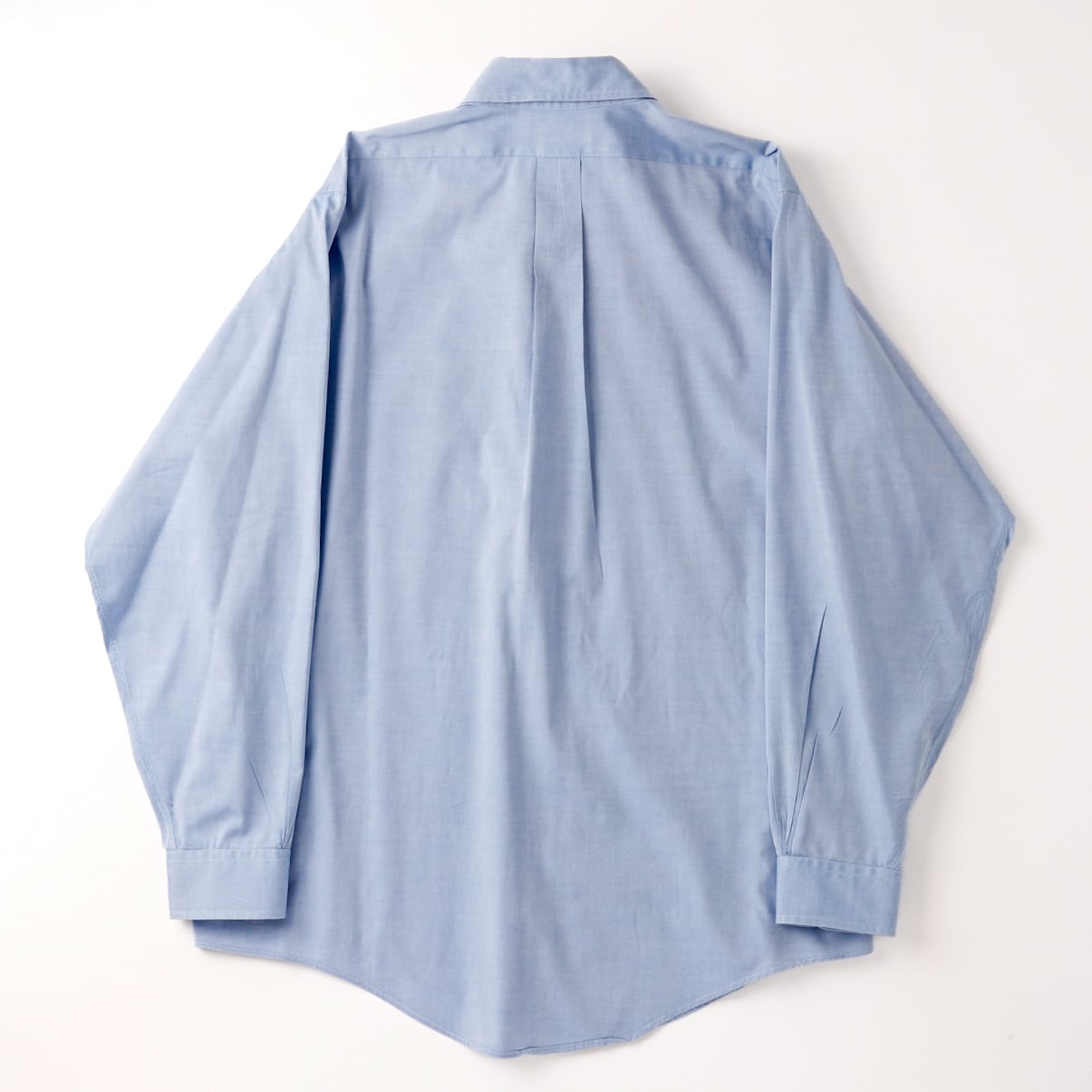 美品】BROOKS BROTHERS B.D. cotton Shirt sax blue big size made in