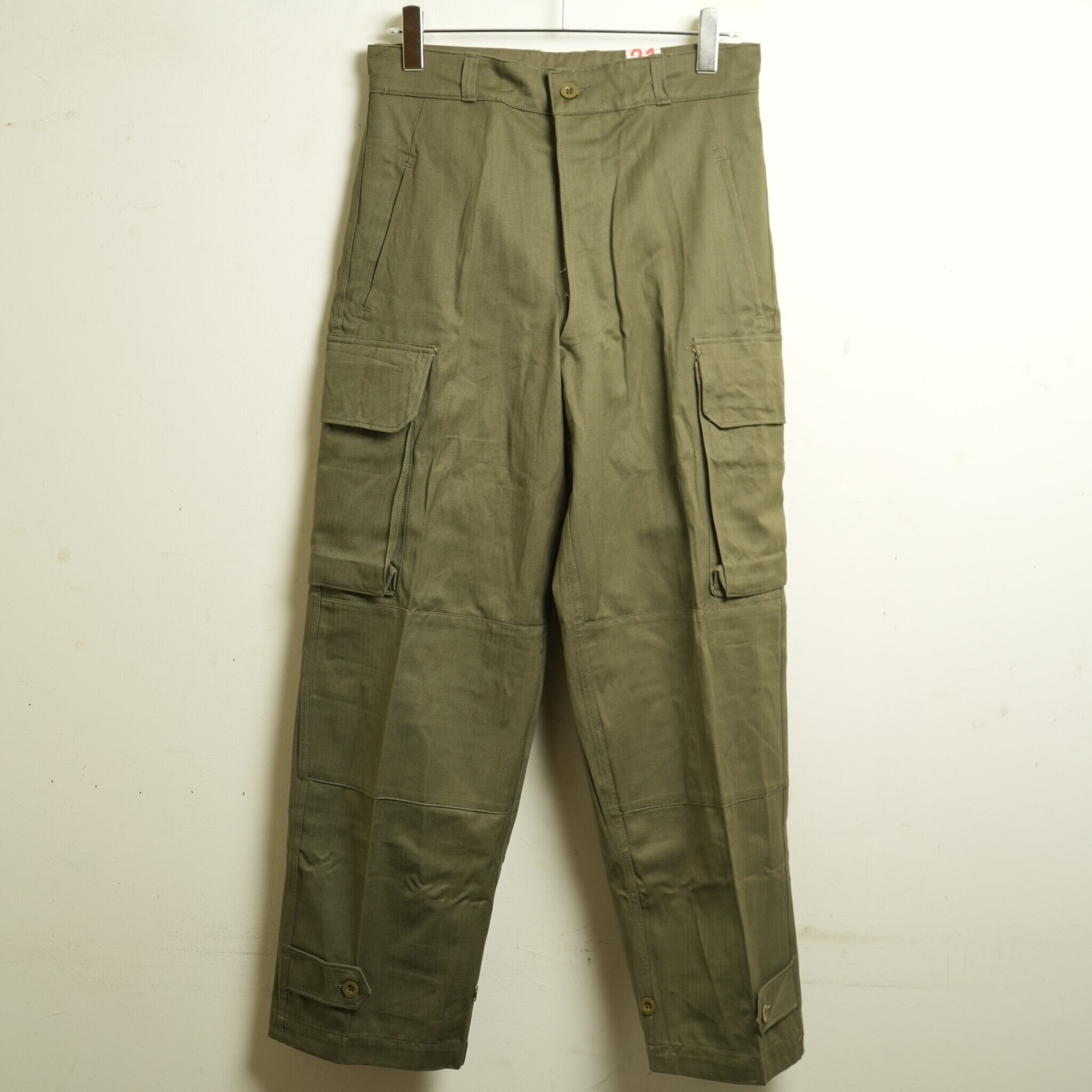 50〜60's フランス軍 M47カーゴパンツ 後期 21サイズ【DEADSTOCK ...