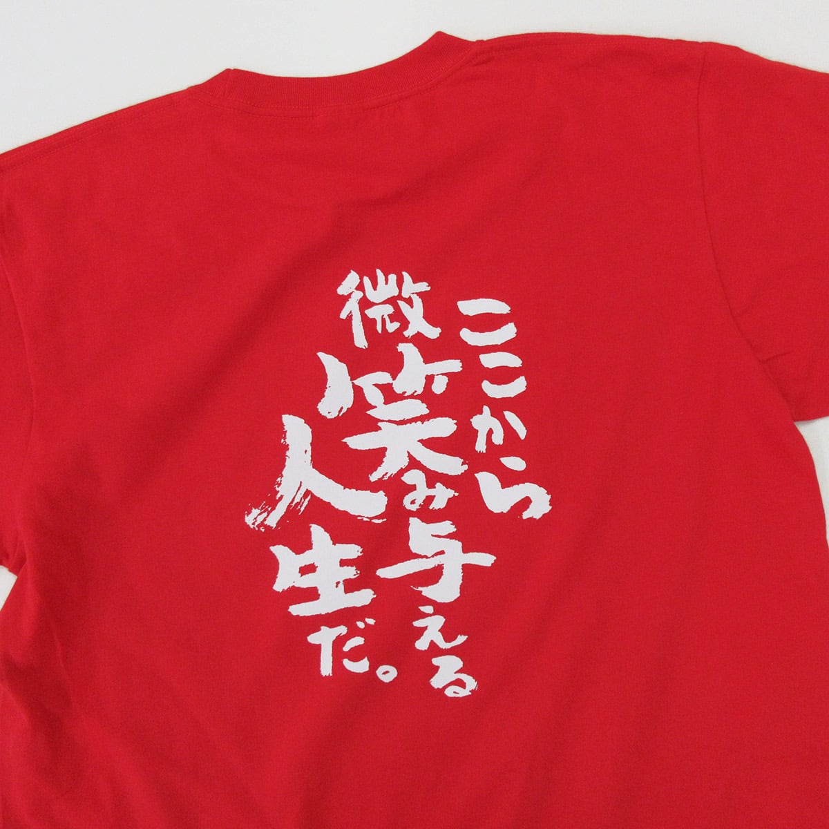 おかげ様で笑顔で迎えた六十歳 還暦祝い Tシャツ ka300-83