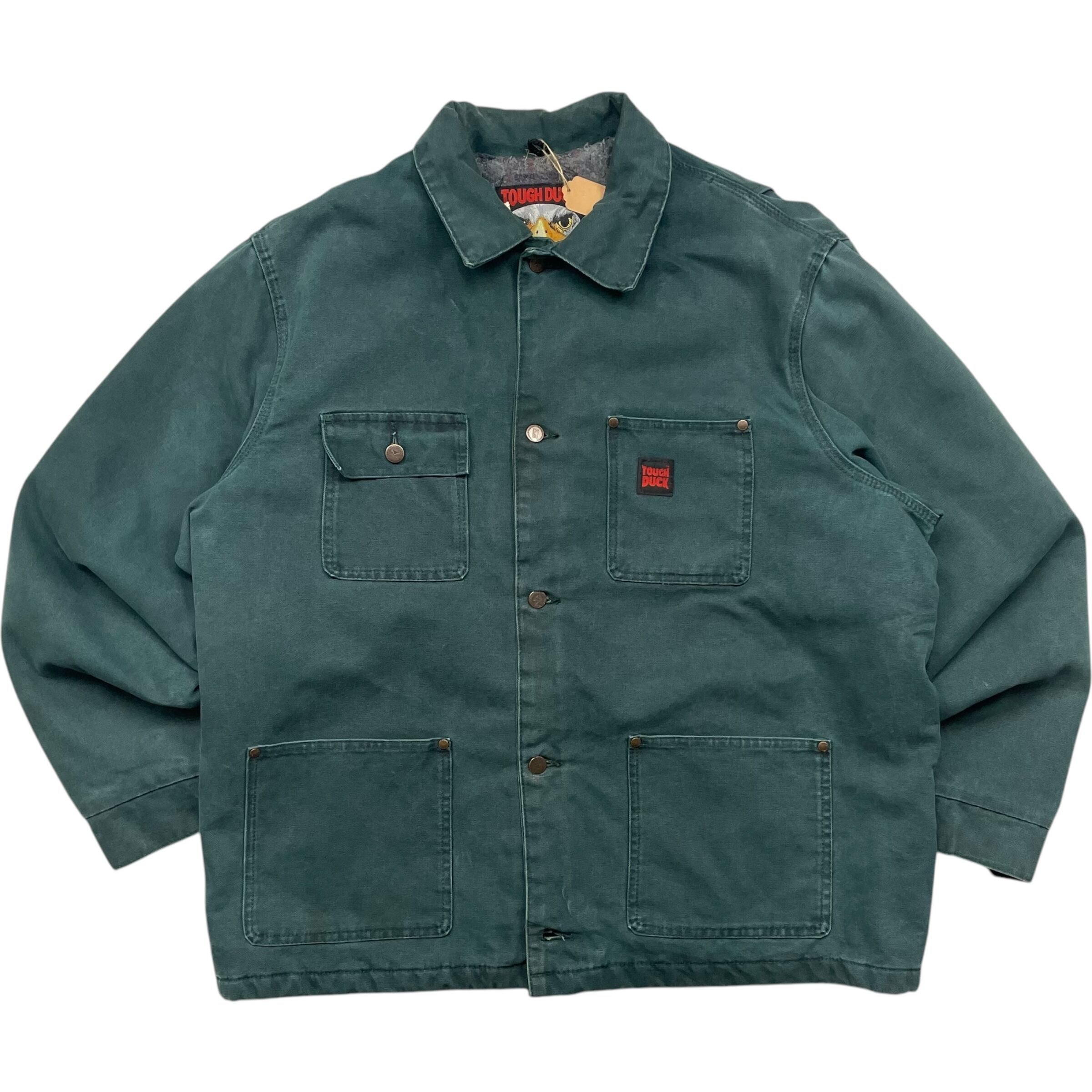 《XL》TOUGH DUCK タフダック ダックジャケット ミシガンチョアコート風 ダークグリーン no.5244