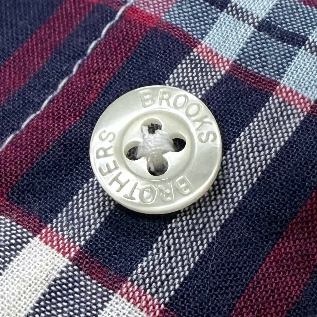 Brooks Brothers マドラスチェック ボタンダウンシャツ レッド