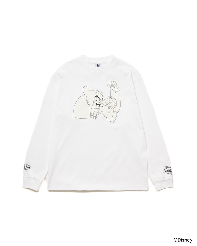 【NON TOKYO ノントーキョー】 / PRINT L/S T-SHIRT(OLD HAG) プリント長袖Tシャツ（老婆） / WHITE