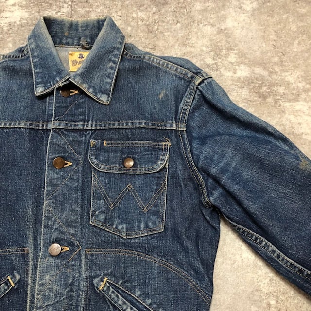 60's Wrangler 11MJ 前期 デニムジャケット ブルー 36 縦ベル 60年代