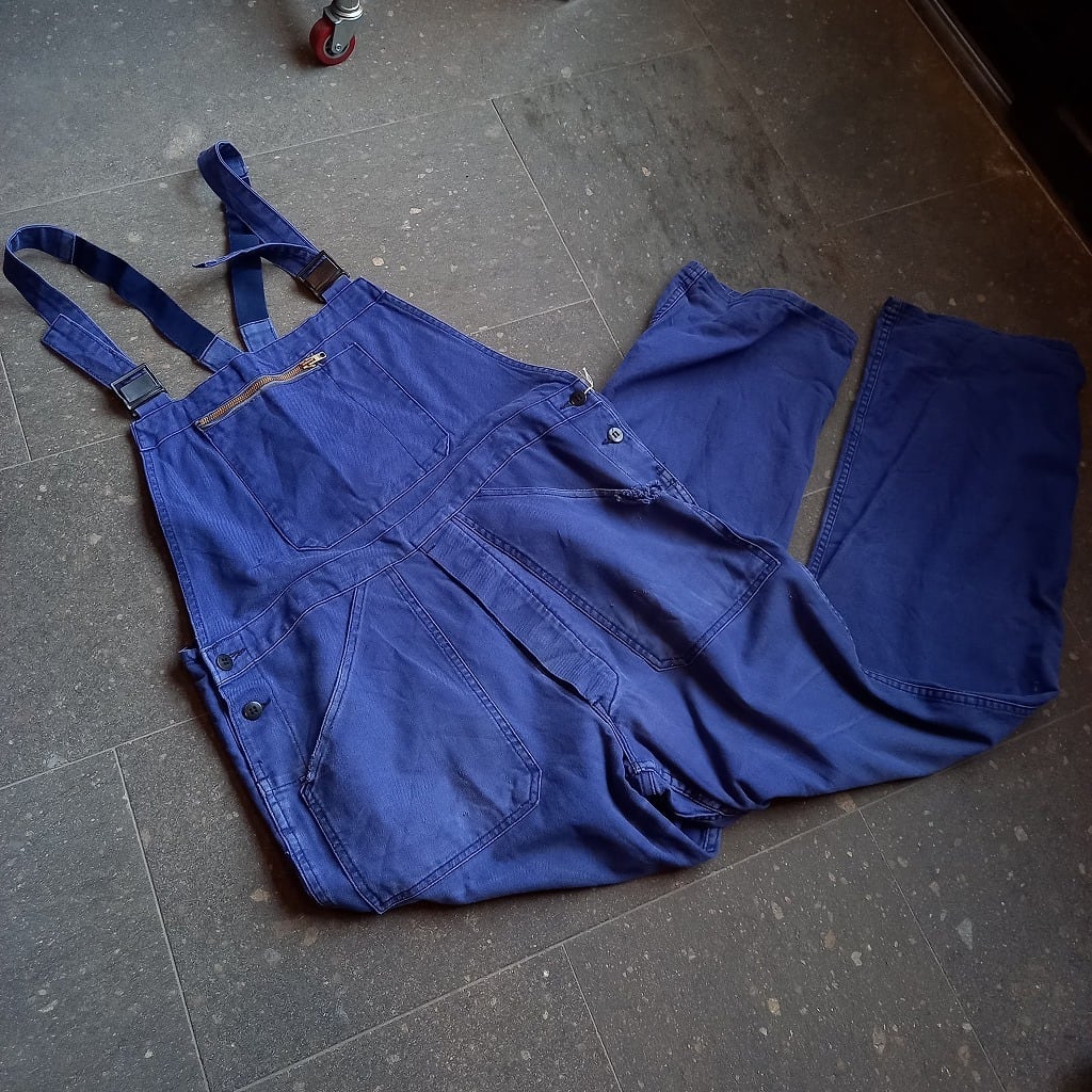 フランス製 ユーロワーク オーバーオール リアルワーク used [103069