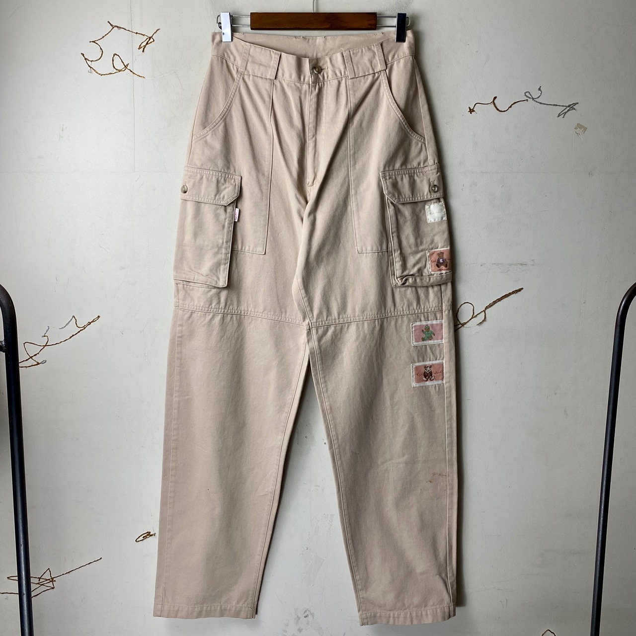 vintage KARL HELMUT patch design military cargo pants