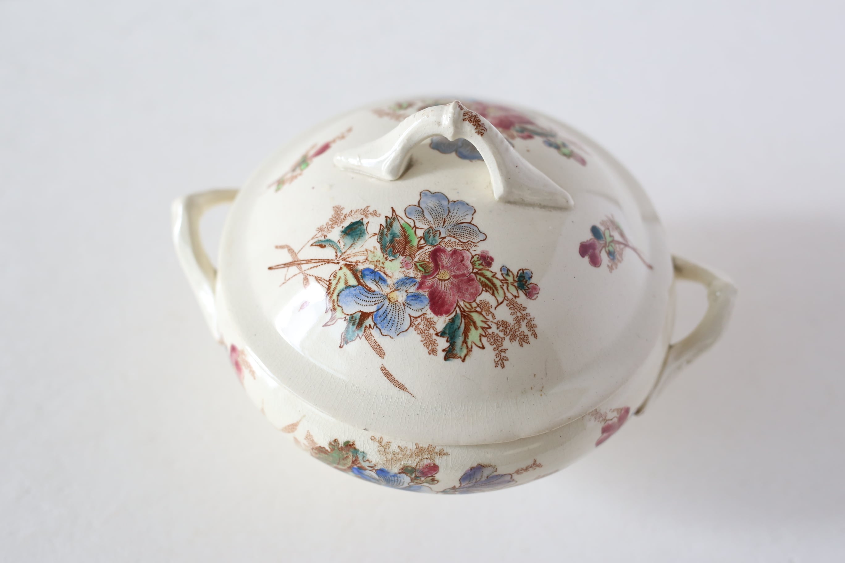 フランス アンティーク ONNAING窯 dinete スーピエール polychrome N