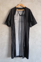 Divert Striped cotton dress