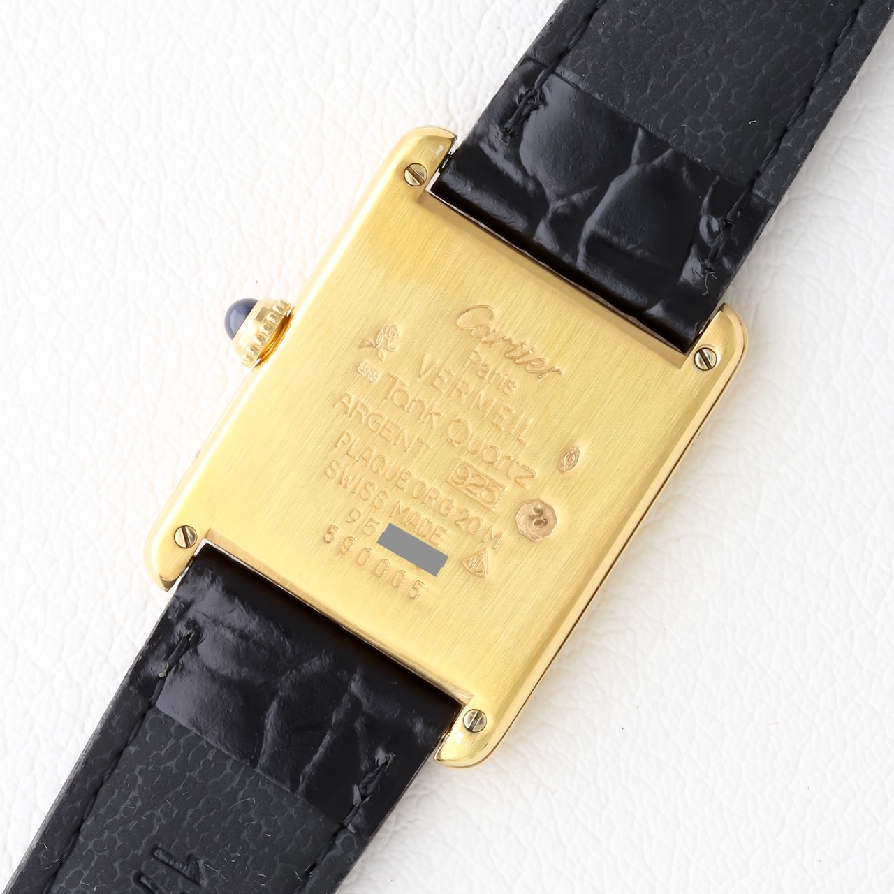 カルティエ マストタンク LM アイボリー文字盤