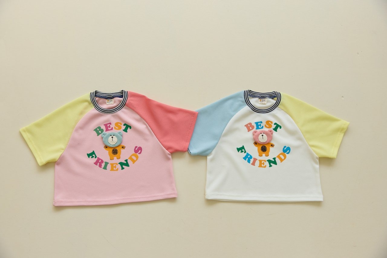 [Orangemom] Bear Patch Shirt / [오렌지맘] 곰패치티셔츠