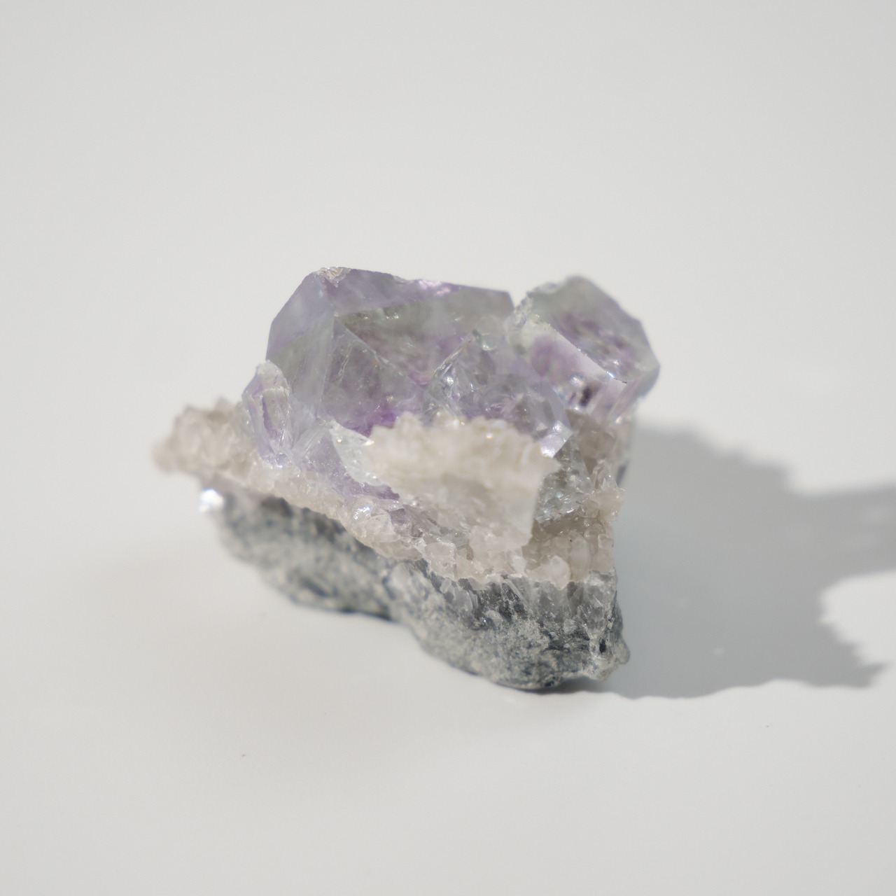 シャンファーリン産 フローライト / スモーキークォーツ / 原石 標本