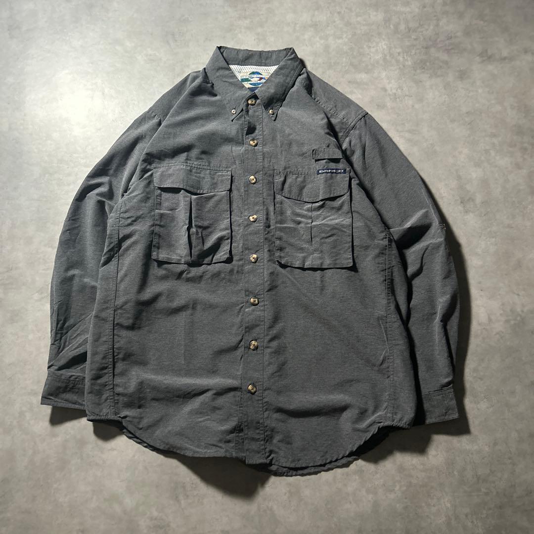 EX FEICIO ヴィンテージ ナイロン マルチポケット フィッシング シャツ
