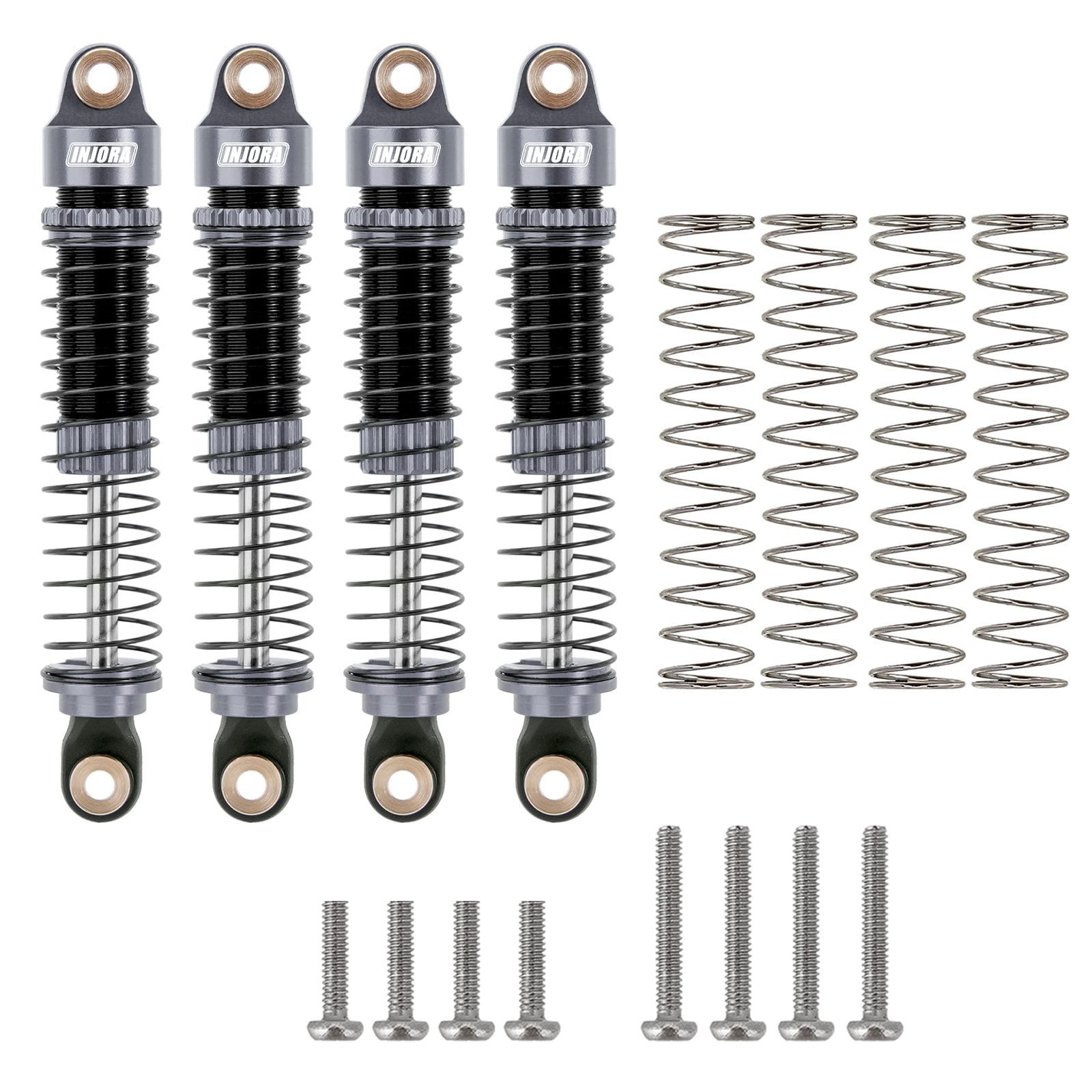 ヨコモ　ZR-019R 大容量テフロンコートショックアブソーバキット INJORA 59MM ロングスレッド ショックアブソーバー オイルダンパー 1