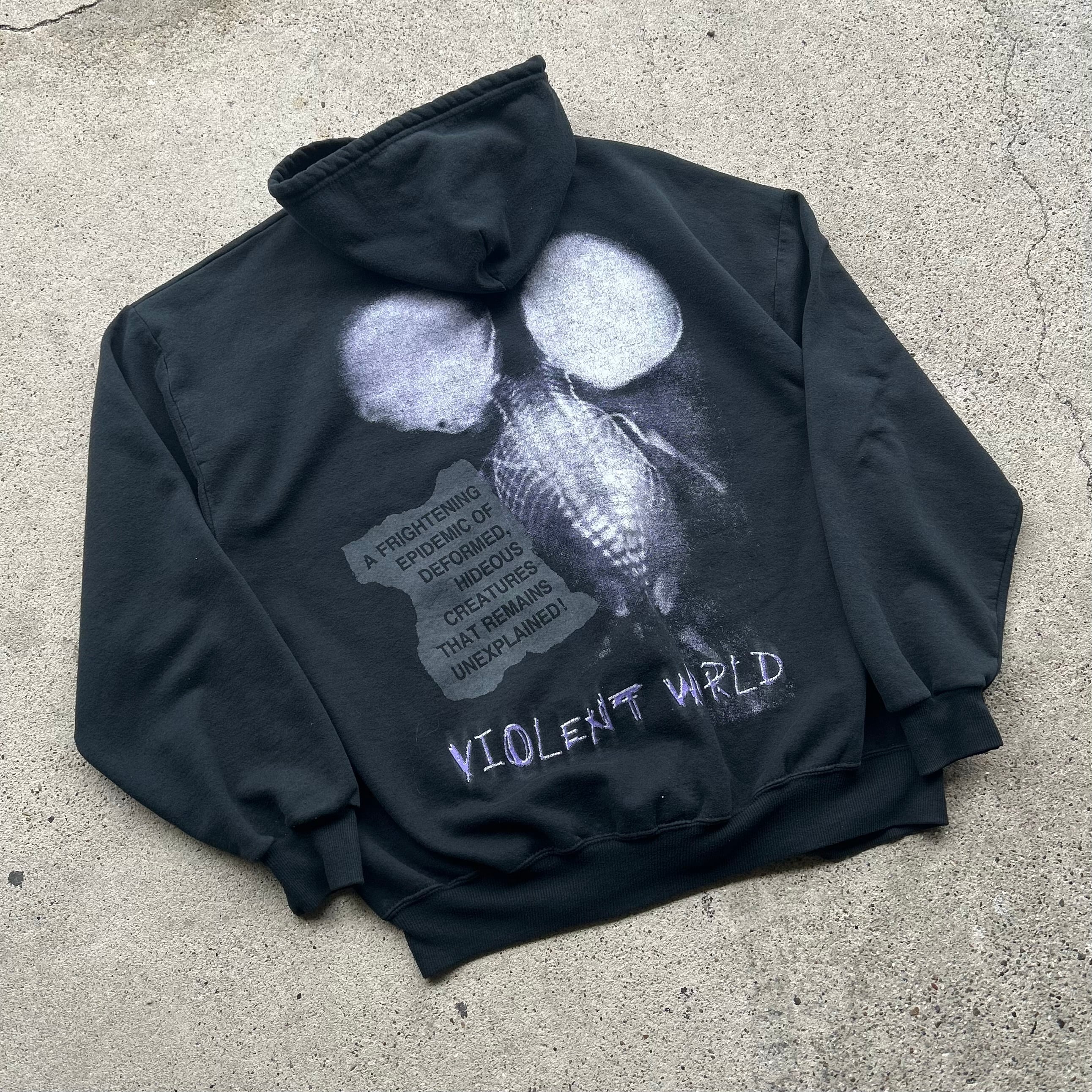 シルエット◎】90's MISFITS Zip Up Hoodie 