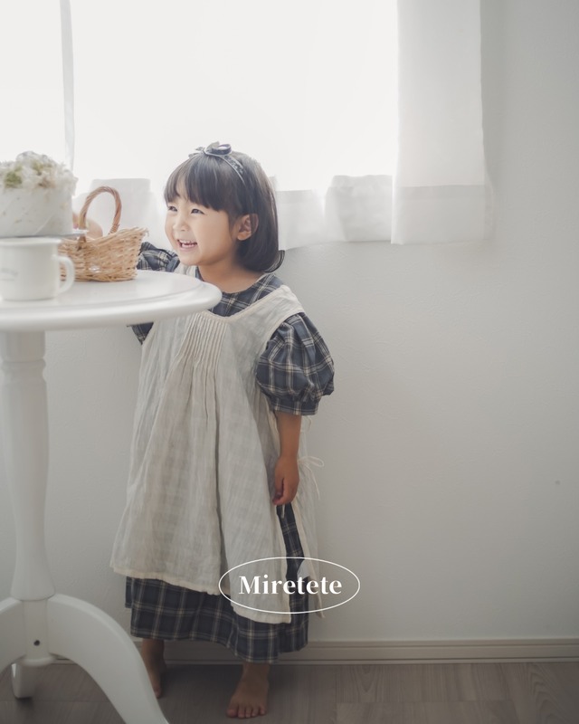 【取寄】落ち着いたbluecheckで上品なワンピース、セットアップ