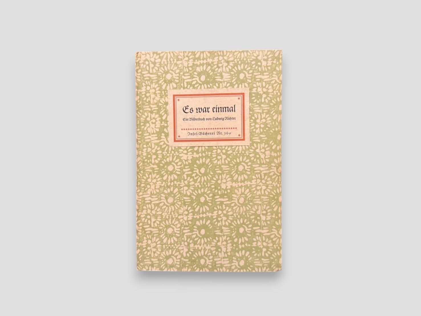 【SIB035】【Insel-Bücherei Nr. 360】Es war einmal: Ein Bilderbuch(1953) /Ludwig Richter