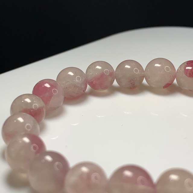 A02ピンクトルマリンシリカブレスレット