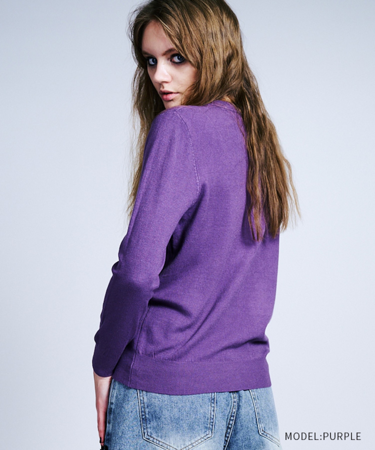 COOLAバンドロゴエンブロイダリーTOPS (PURPLE)　CQ-47098