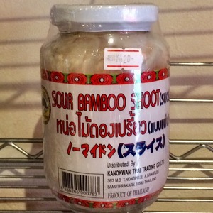 竹の子の酢漬けスライス（ノーマイ ドン）Sour Bamboo Shoot in Brine Stripe หน่อไม้ดองเปรี้ยว เส้น 454g