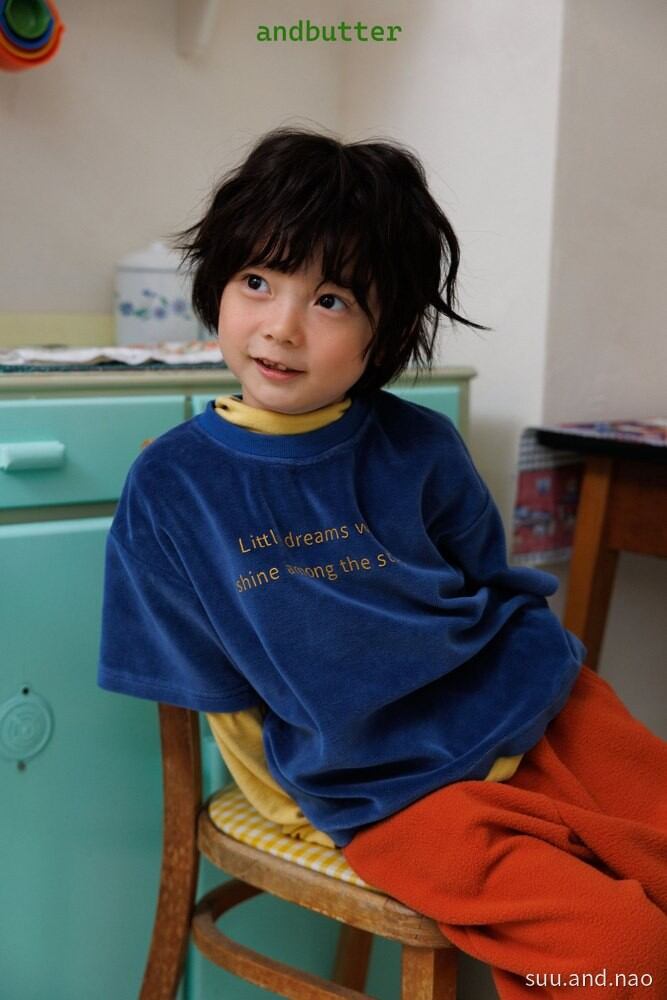 取寄:ANDBUTTER ドリームベロアTシャツ※送料無料