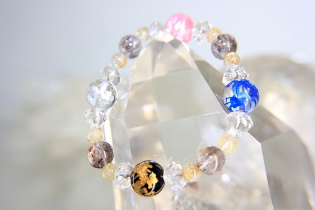 スーパーセブン✖️ルチルの最強万能龍神ブレスレット✨【緑龍のおみくじ付き】