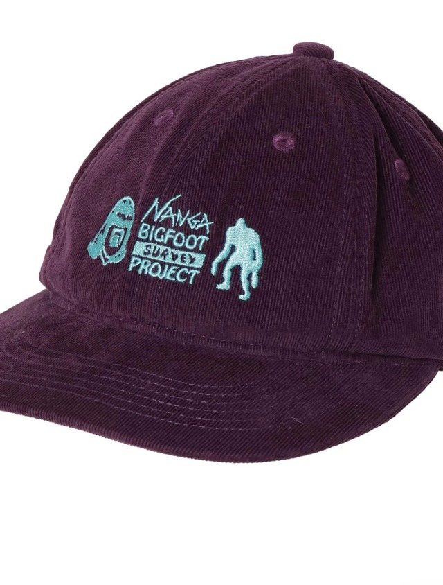 NANGA×TACOMA FUJI RECORDS BIGFOOT SURVEY PROJECT LOGO CORDUROY CAP