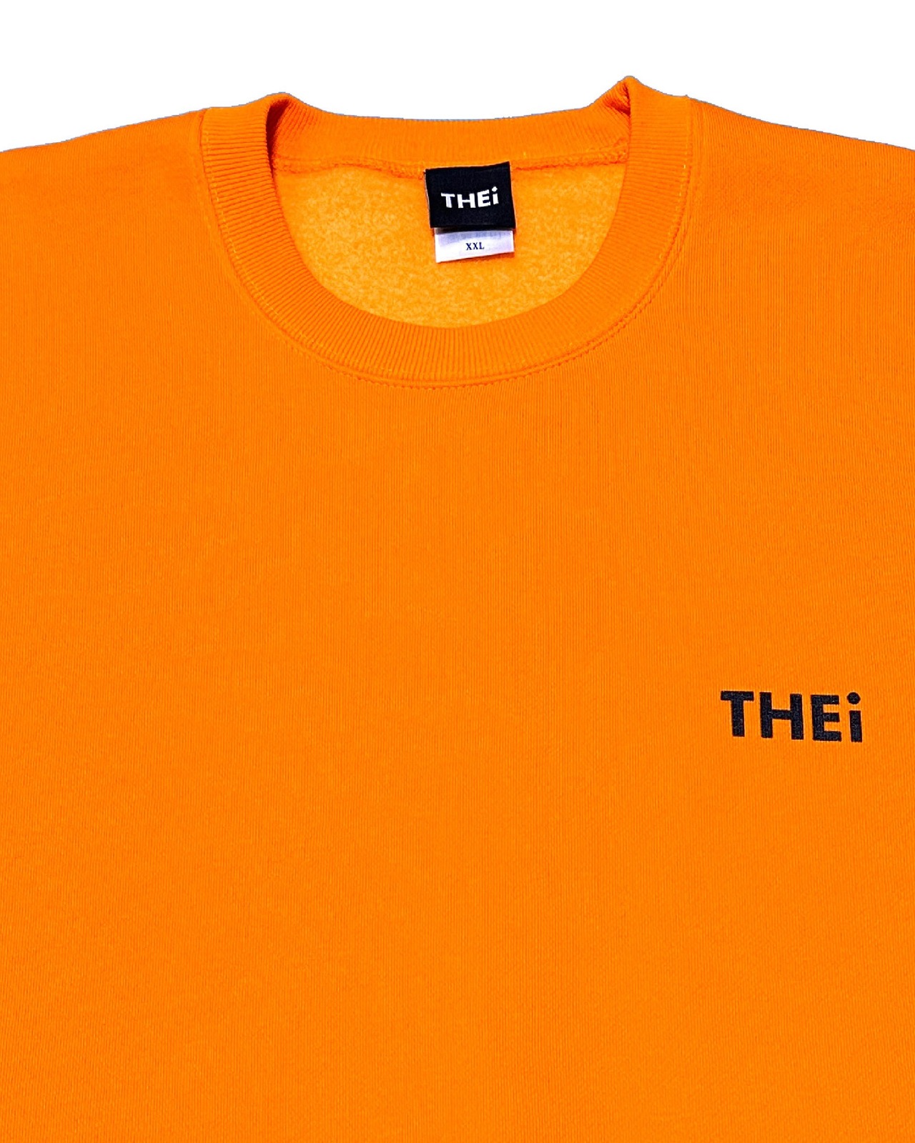 BASIC ONE POINT SWEAT SHIRT - ORANGE