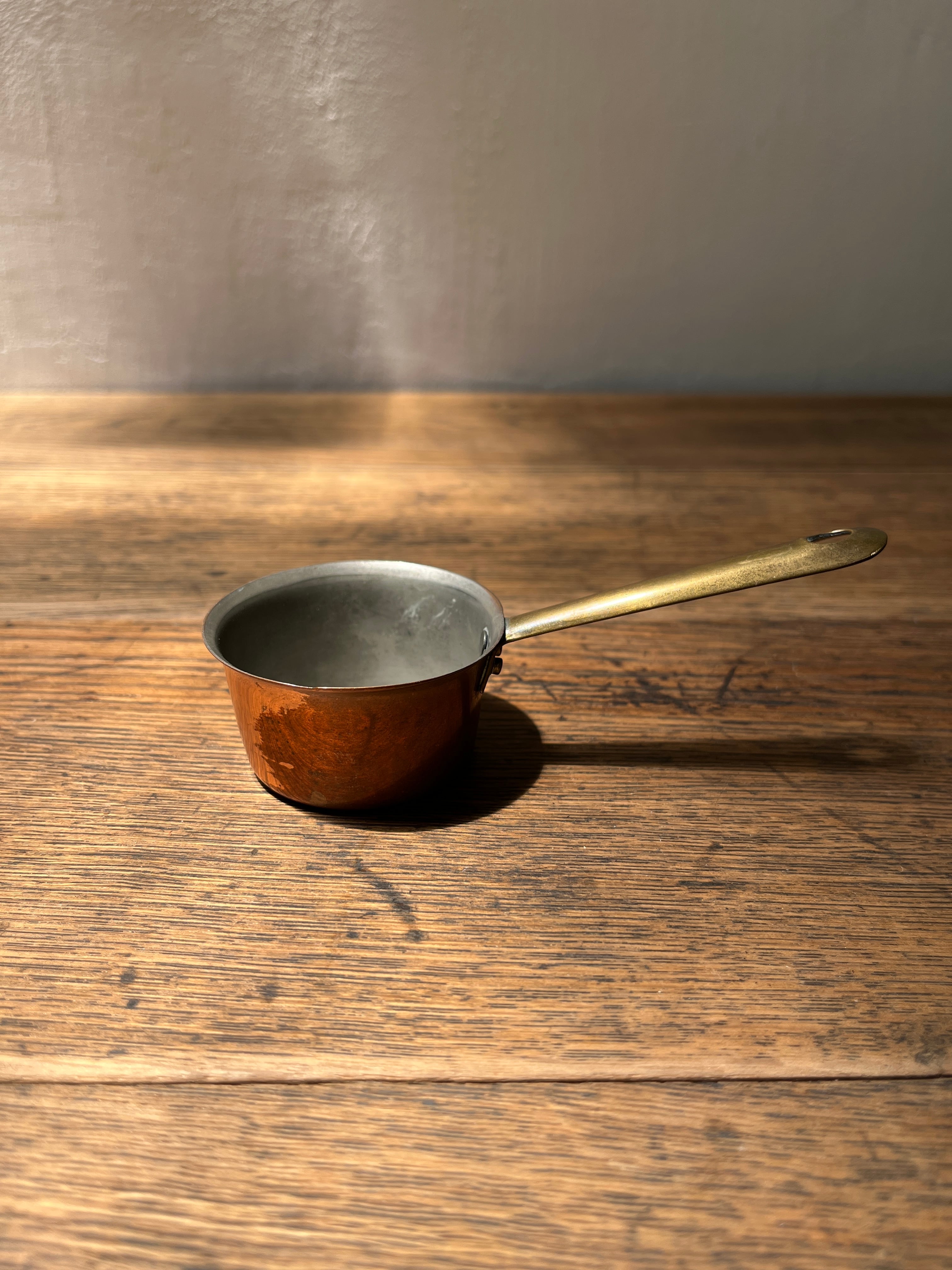 Copper pan (S) France Vintage＜銅鍋ミニチュア・フランス