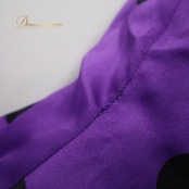 フラメンコ 衣装 ファルダ スカート シージョ ボランテ フリル 紫 黒 水玉 ドット パープル系 ブラック系 ダンス パーティ 発表会 スカート エレガント フォーマル 大人 レディース さわやか 華やか コスチューム ダンス衣装 フルスカート 光沢感