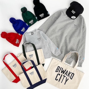 BIWAKO CITY / EMBROIDERY LOGO KIDS SWEAT SHIRTS