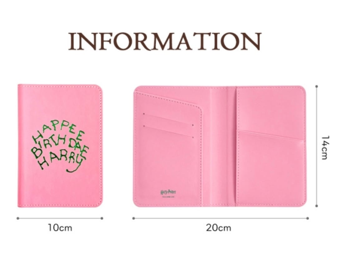 バリー ケーキデザイン パスポートケース 手帳カバー レディース ブランド 韓国限定】harry potter birthday cake passport case / ハリー