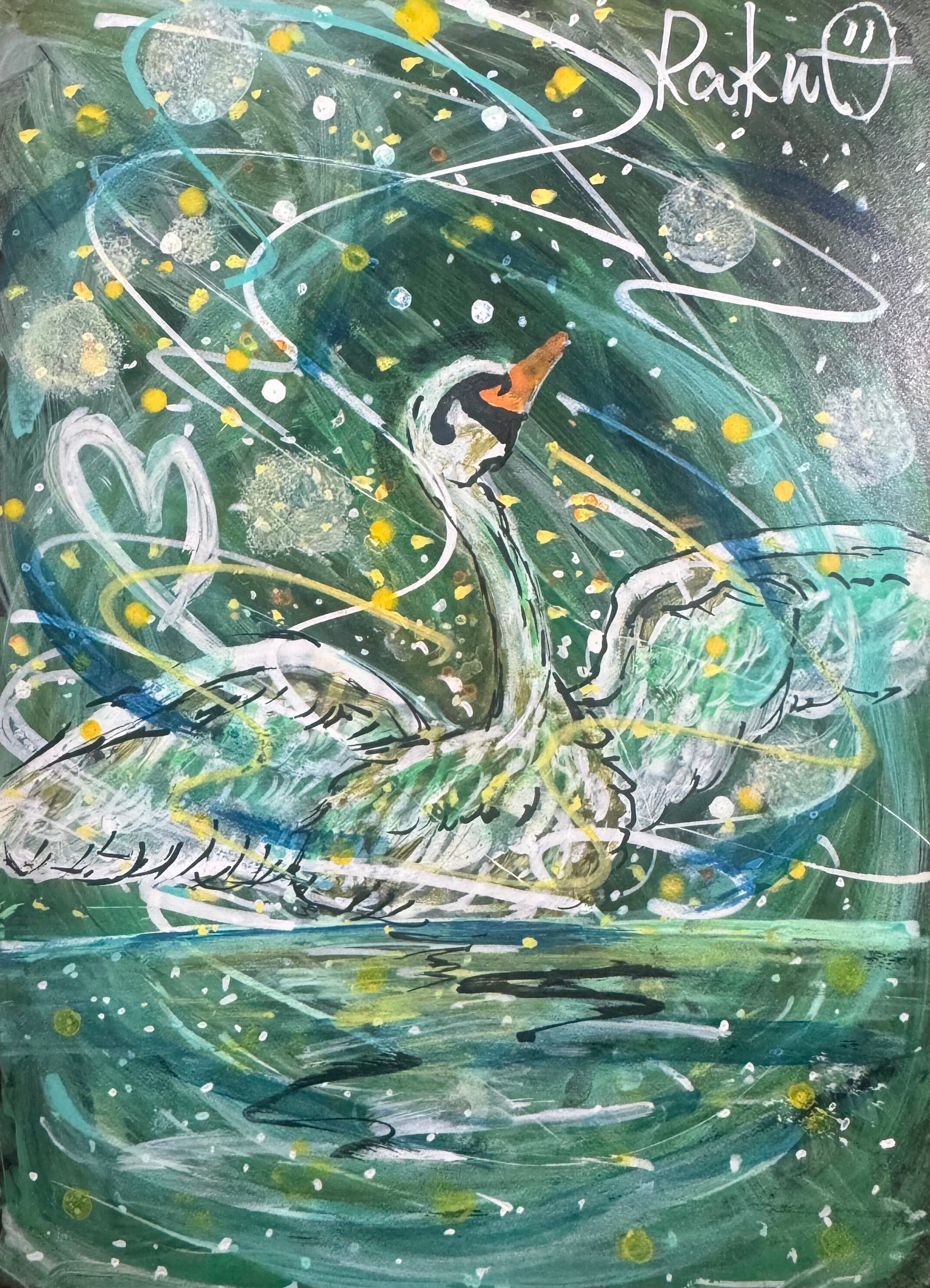 白鳥-未来-【個展-つなぐ作品-】 | Rakuo ＆ Rakumaru