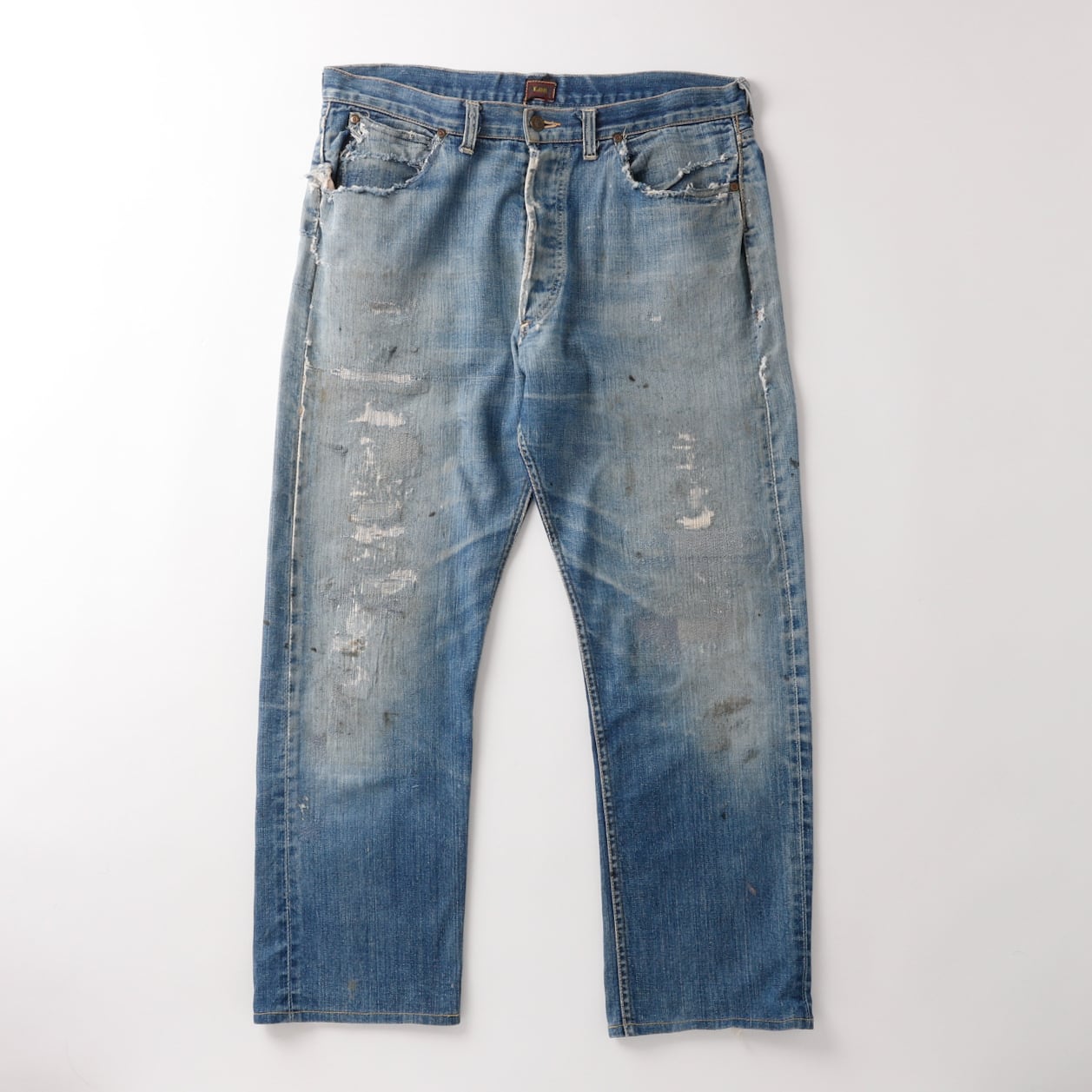 希少】40s Lee 101 special vintage denim made in USA center red 