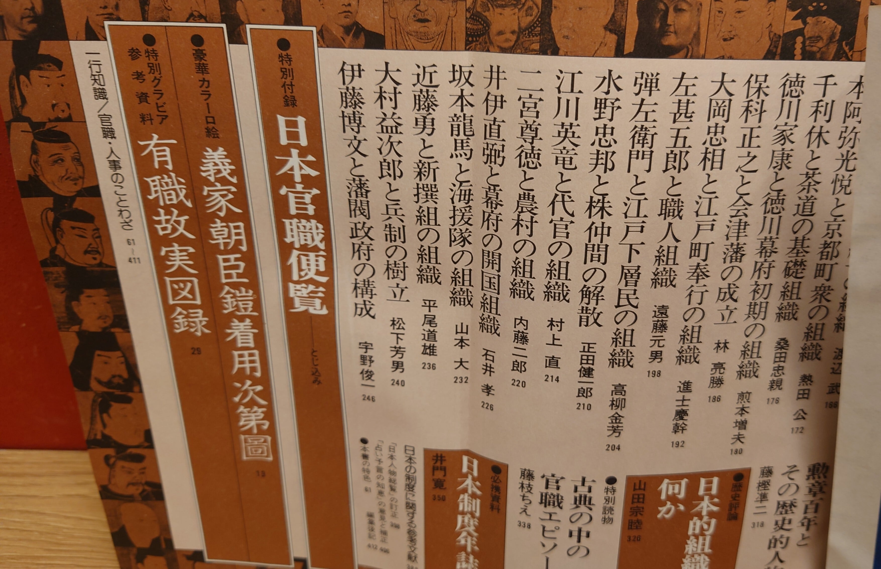 歴史読本 臨時増刊 特集・人物中心日本の組織図（昭和51年/1976年