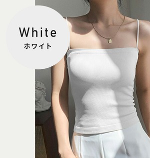 キャミソール カップ付き ノンワイヤー インナー 肌着 下着 パット付き 洗濯ラクチン ブラ要らず ベアトップ ノースリーブ レディース 春夏