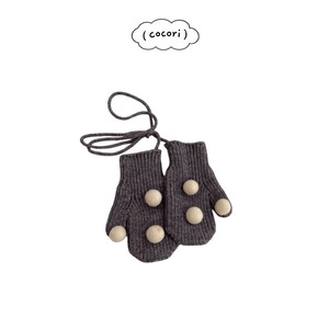 【予約/特典】cocori / Pom-pom knit gloves