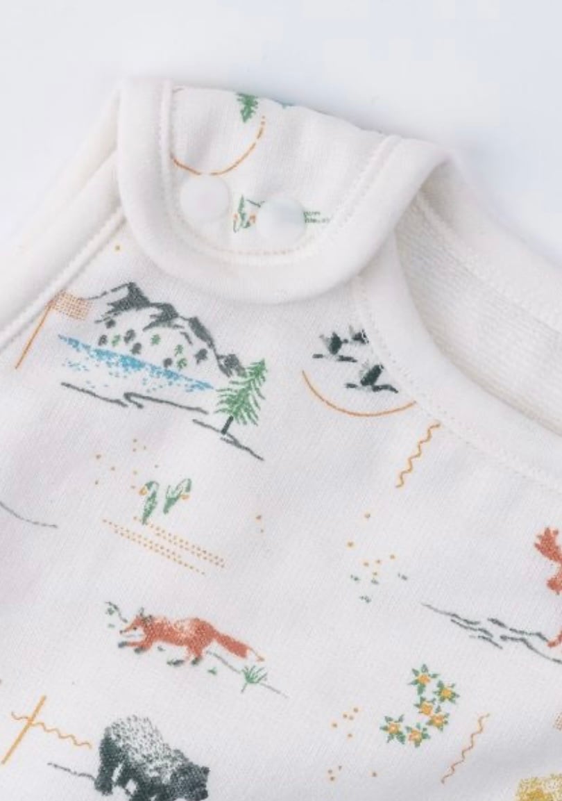 Haruulala　[baby]オーガニックコットンスリーパー　森のおはなし  （ギフトBOX付き）