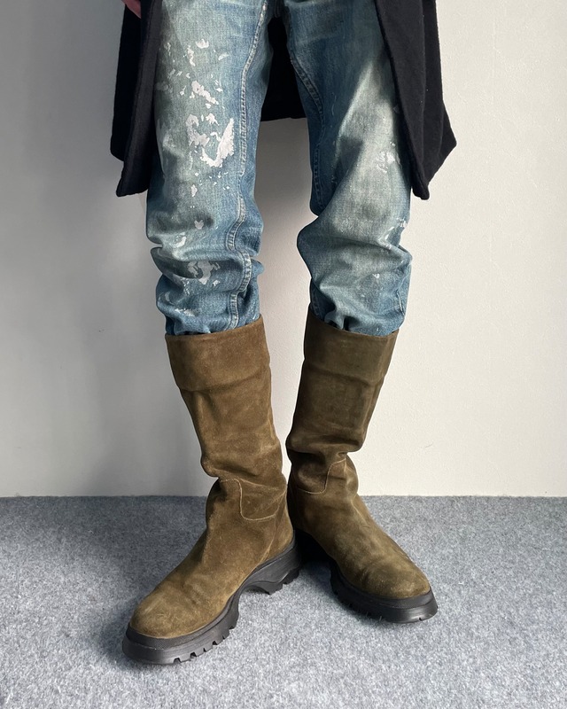 【PRADA SPORT】suede long boots