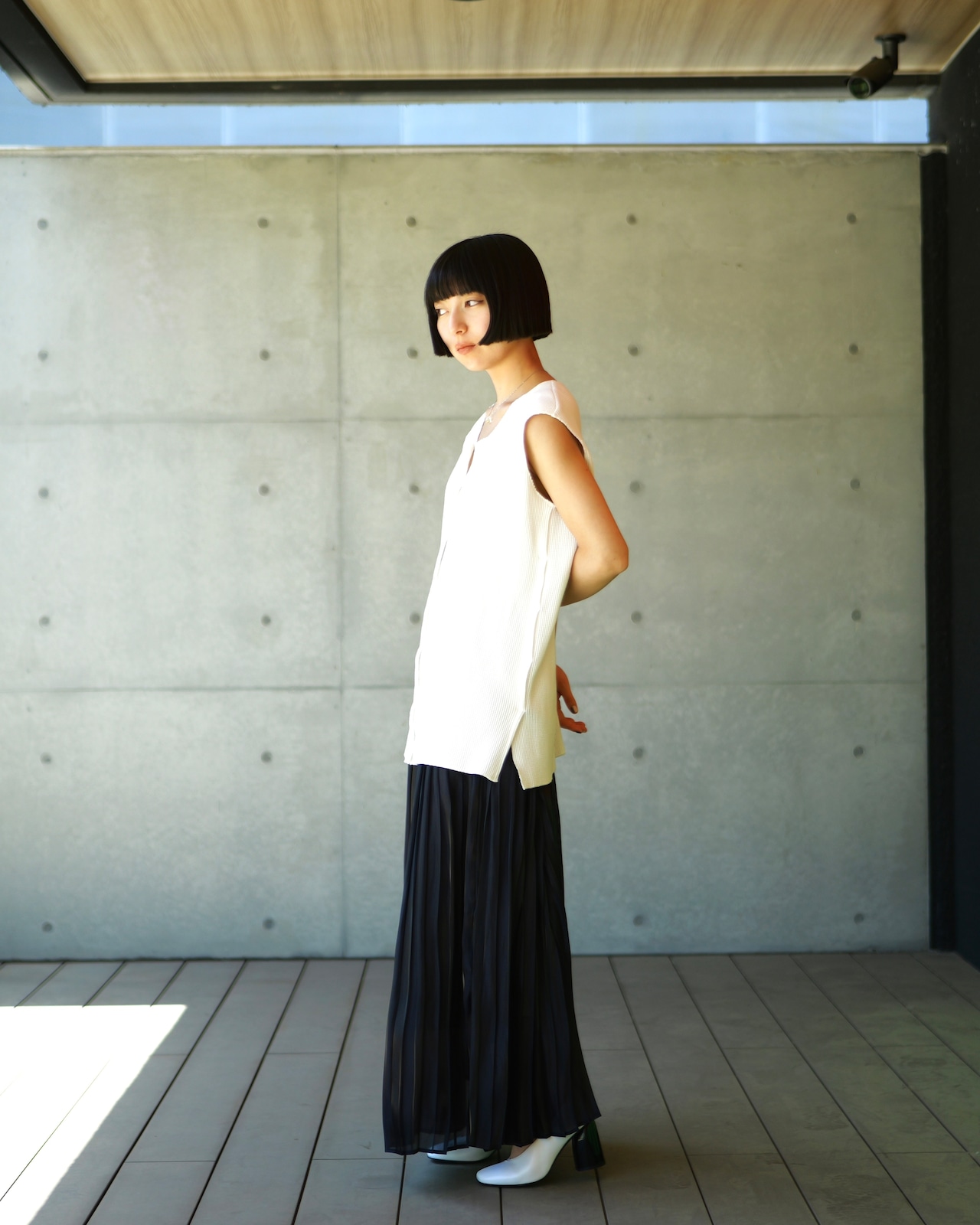 METHO - Through fit No sleeves : Black:long