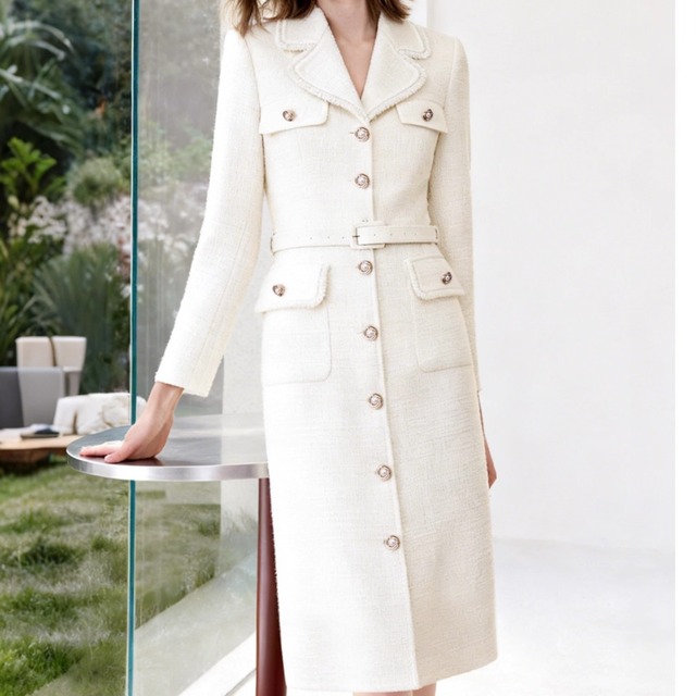 Graceful Tweed Dress