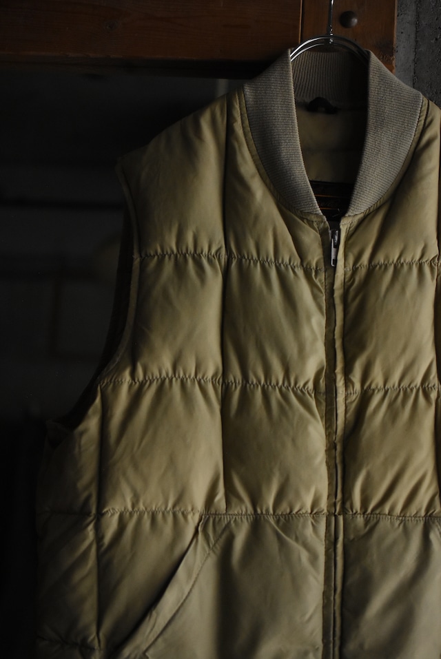 OK/80's "Eddie Bauer" quilting nylon goose down vest