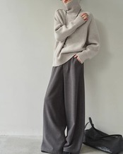 Turtle neck over Knit	N1009