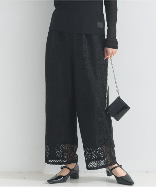 trc-255010 ブロックレースサイドラインパンツ black | エルキカク