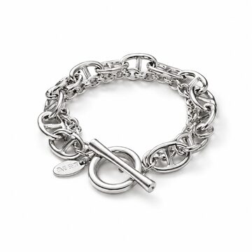 FLAT LINK CHAIN MANTEL BRACELET -SILVER925- マンテルブレスレット