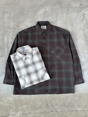 GENIUS CRAft / OMBRE CHECK SHIRT L/S / 長袖 / チェックシャツ