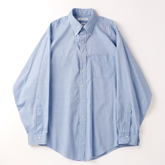 【美品】BROOKS BROTHERS B.D. cotton Shirt sax blue big size made in USA / ブルックスブラザーズ 長袖 ボタンダウン コットン シャツ サックスブルー サイズ17 実寸XL USA製  ミントコンディション