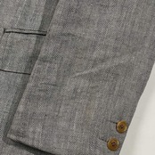 リネン混 J.PRESS ジェイプレス ヘリンボーン風 デザイン 段返3B 背抜き テーラードジャケット 94-80-175/グレー系 メンズ