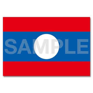 世界の国旗ポストカード ＜アジア＞ ラオス人民民主共和国 Flags of the world POST CARD ＜Asia＞ Lao People's Democratic Republic